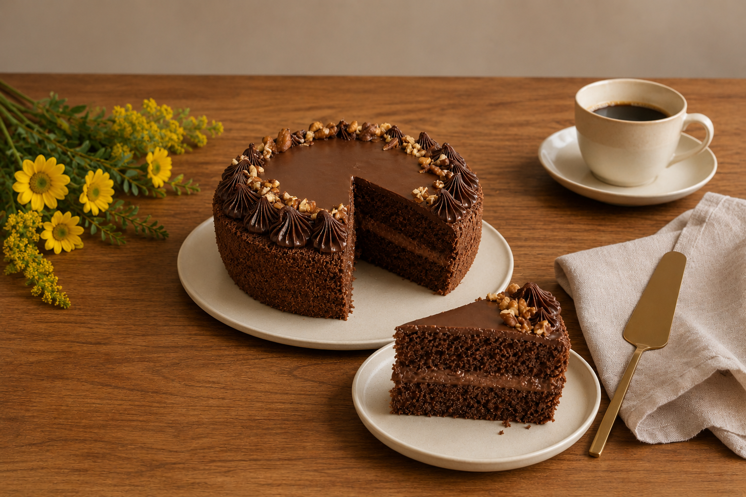 Pastel de chocolate saludable